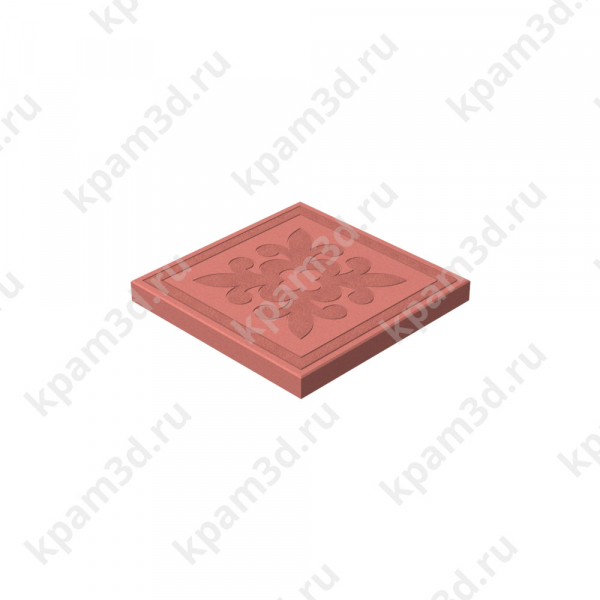 Plitka-t-013-2 (Квадрат краковский красная)