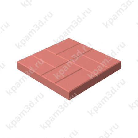Plitka-t-003-2 (8 кирпичей красная)