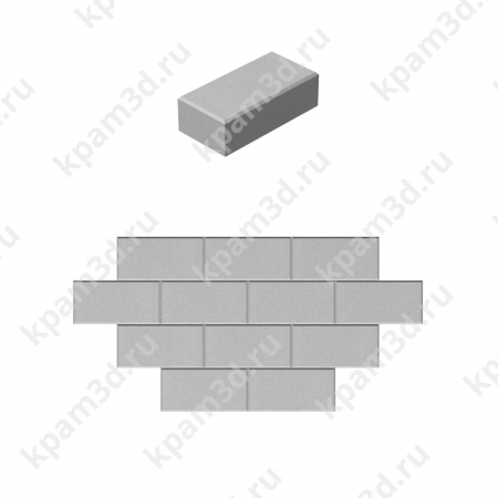 Plitka-t-020-2 (Кирпичик серая) Раскладка 4
