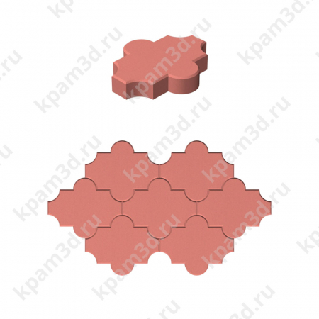 Plitka-t-016-4 (Клевер гладкий красная) Раскладка 2