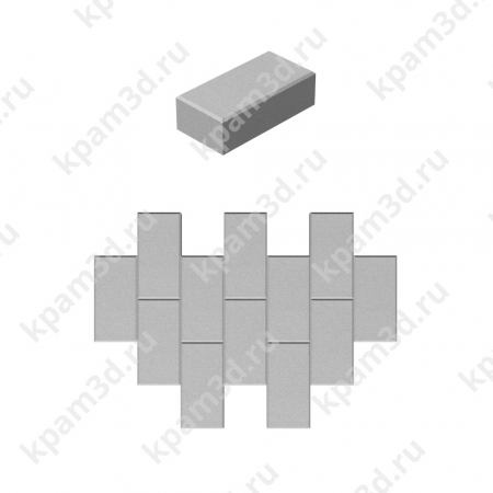 Plitka-t-020-1 (Кирпичик серая) Раскладка 3