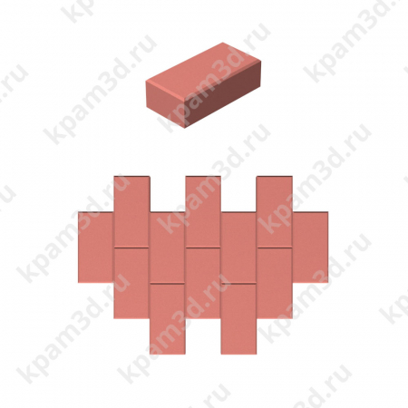 Plitka-t-020-3 (Кирпичик красная) Раскладка 3