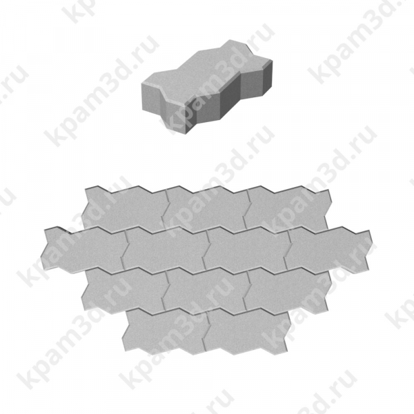 Plitka-t-018-2 (Волна серая) Раскладка 4